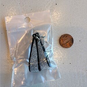 Elegant Silver and Black Earrings